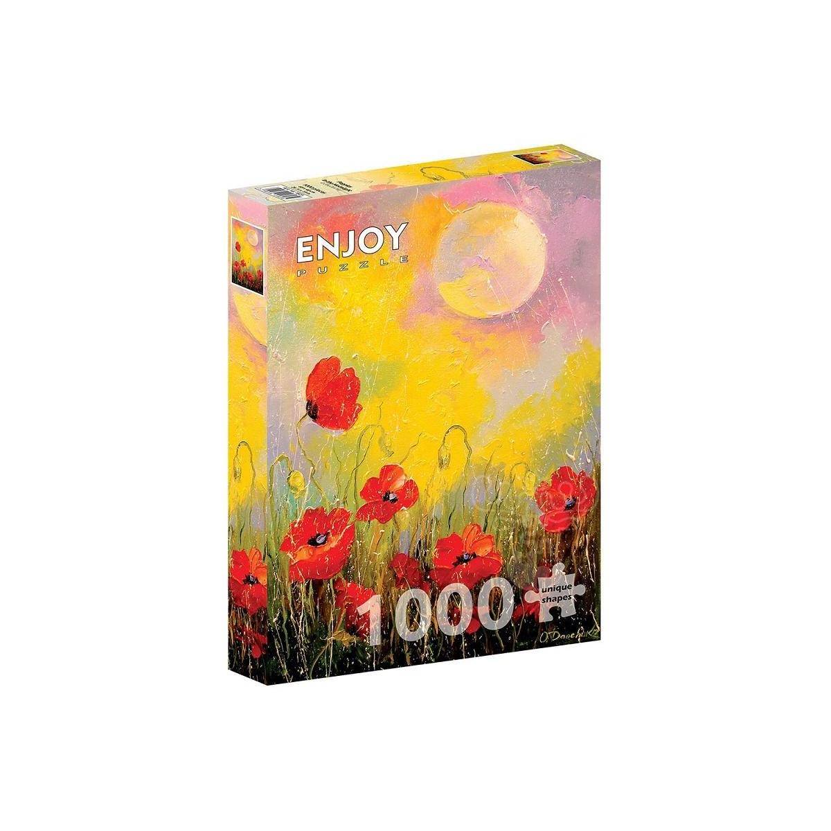 ENJOY-1823 - Poppies in the Moonlight, Puzzle , 1000 Teile
