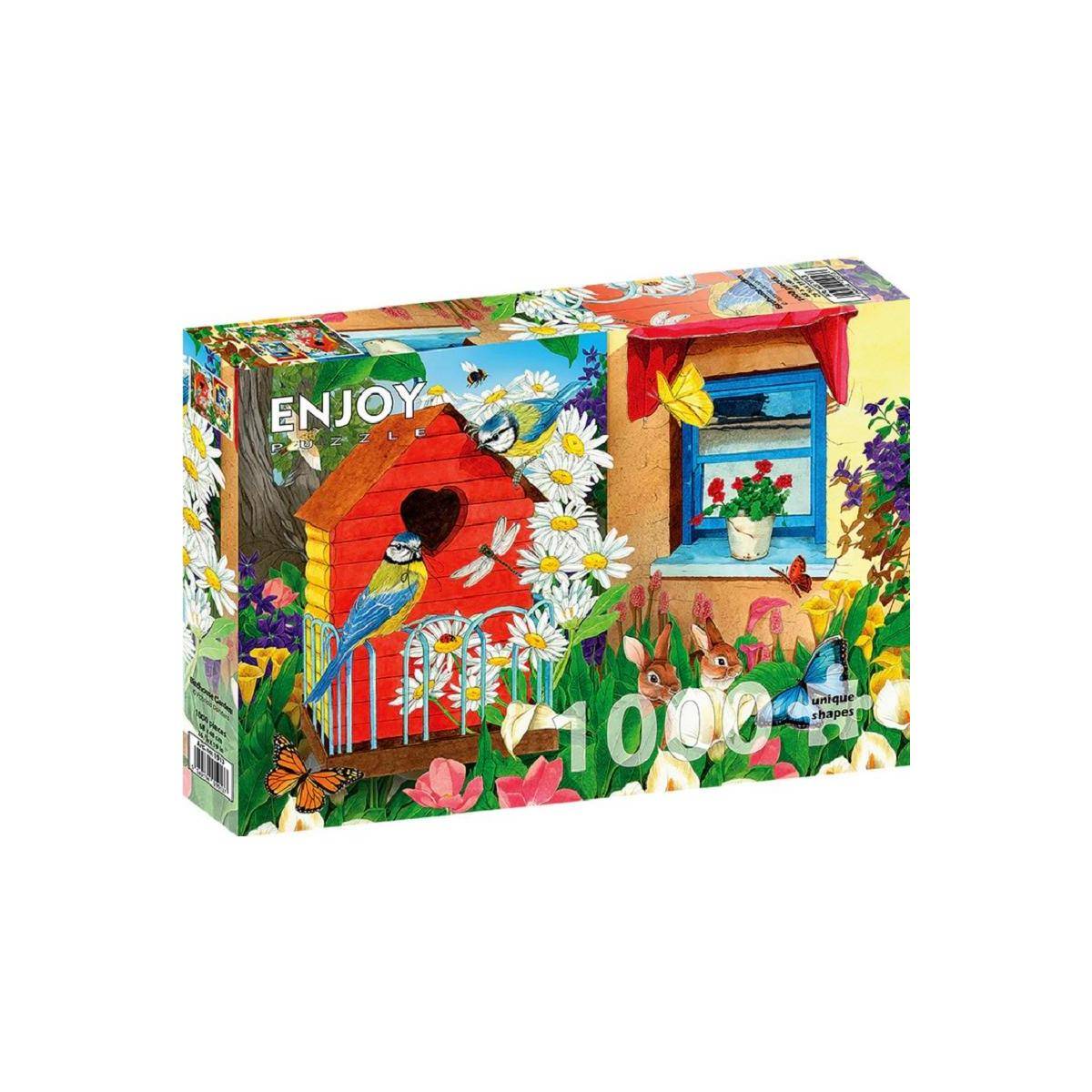 ENJOY-1913 - Birdhouse Garden, Puzzle , 1000 Teile