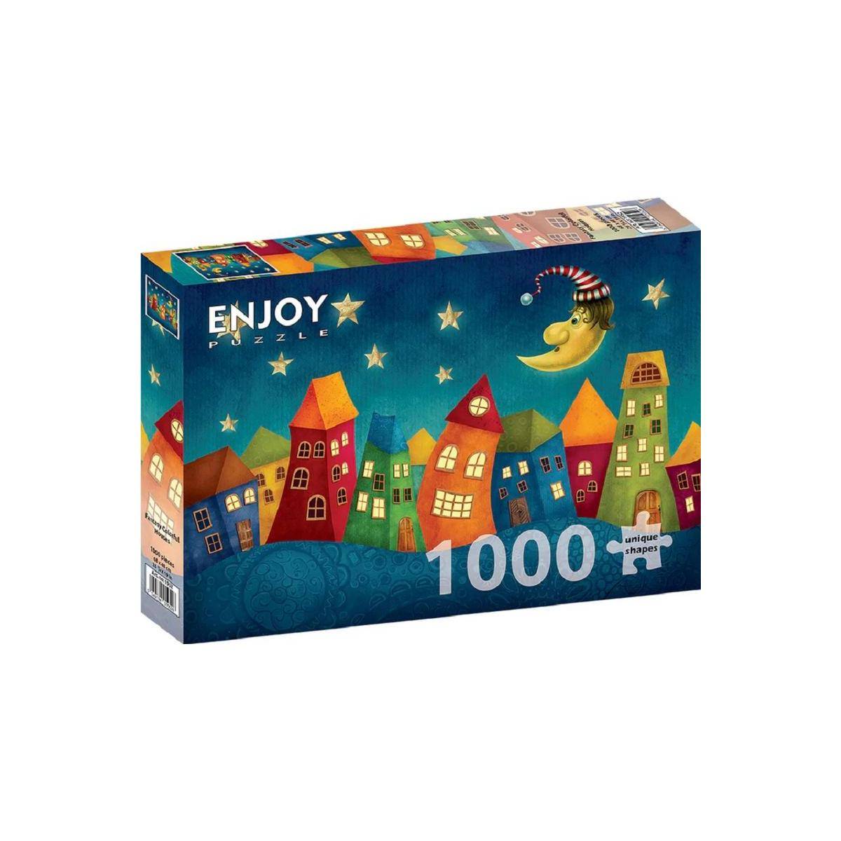 ENJOY-1952 - Fantasy Bunte Häuser, Puzzle, 1000 Teile
