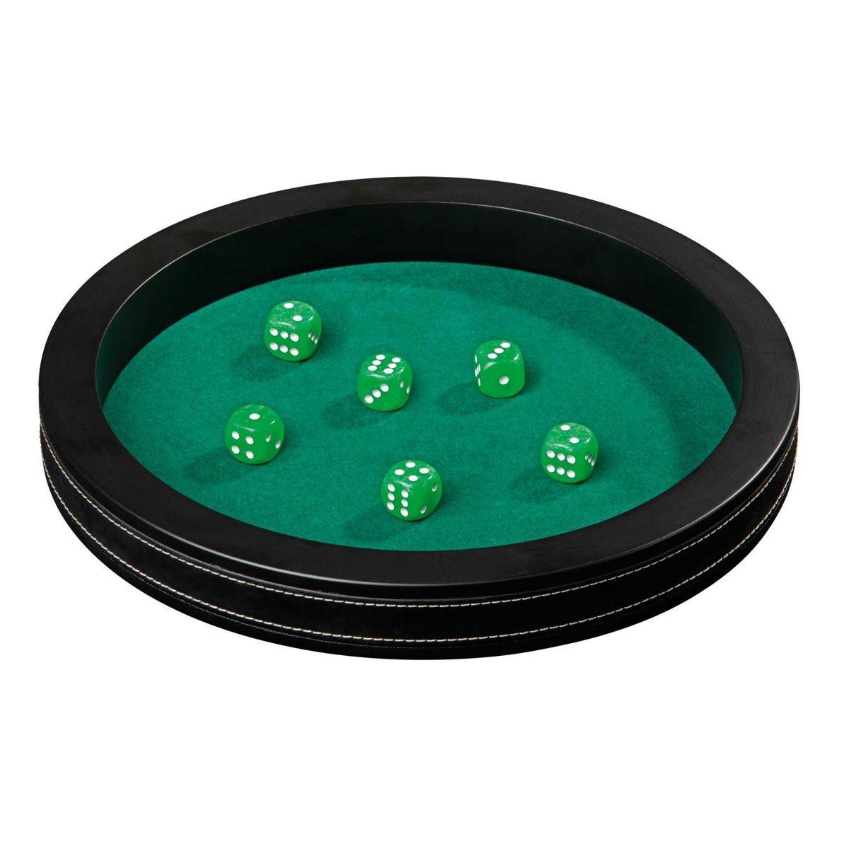 3203 - Würfelbrett groß, Kunstleder, 350 mm