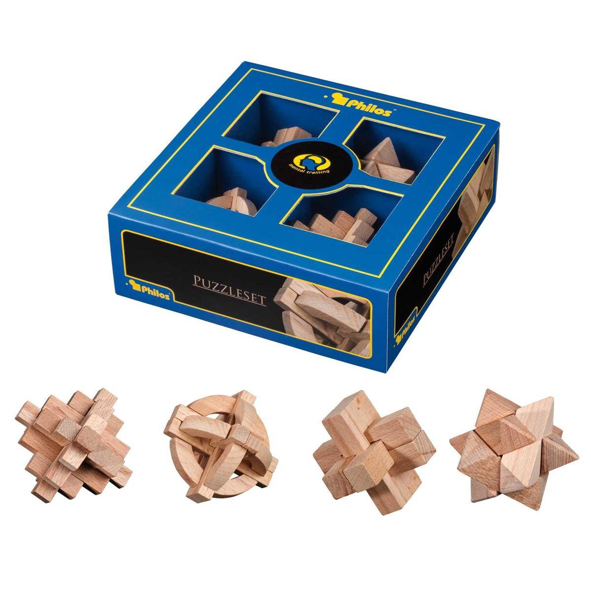 Puzzleset Nummer Zwei, Buche, 4 Puzzlespiele, für 1 Spieler, ab 6 Jahren