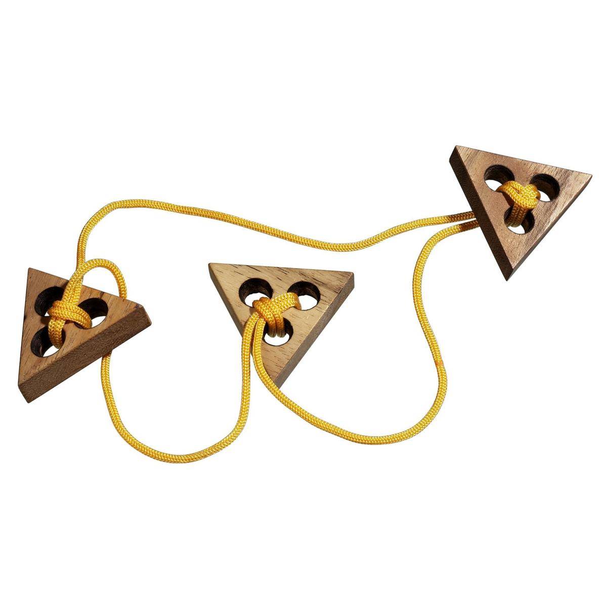 Triangelpuzzle, Seilpuzzle, für 1 Spieler, ab 6 Jahren