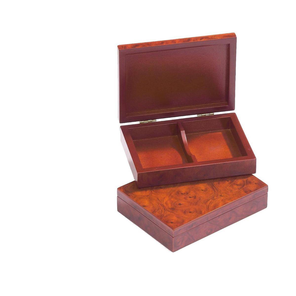 Box für Spielkarten, ohne Inhalt, helle Optik, Magnetverschluss