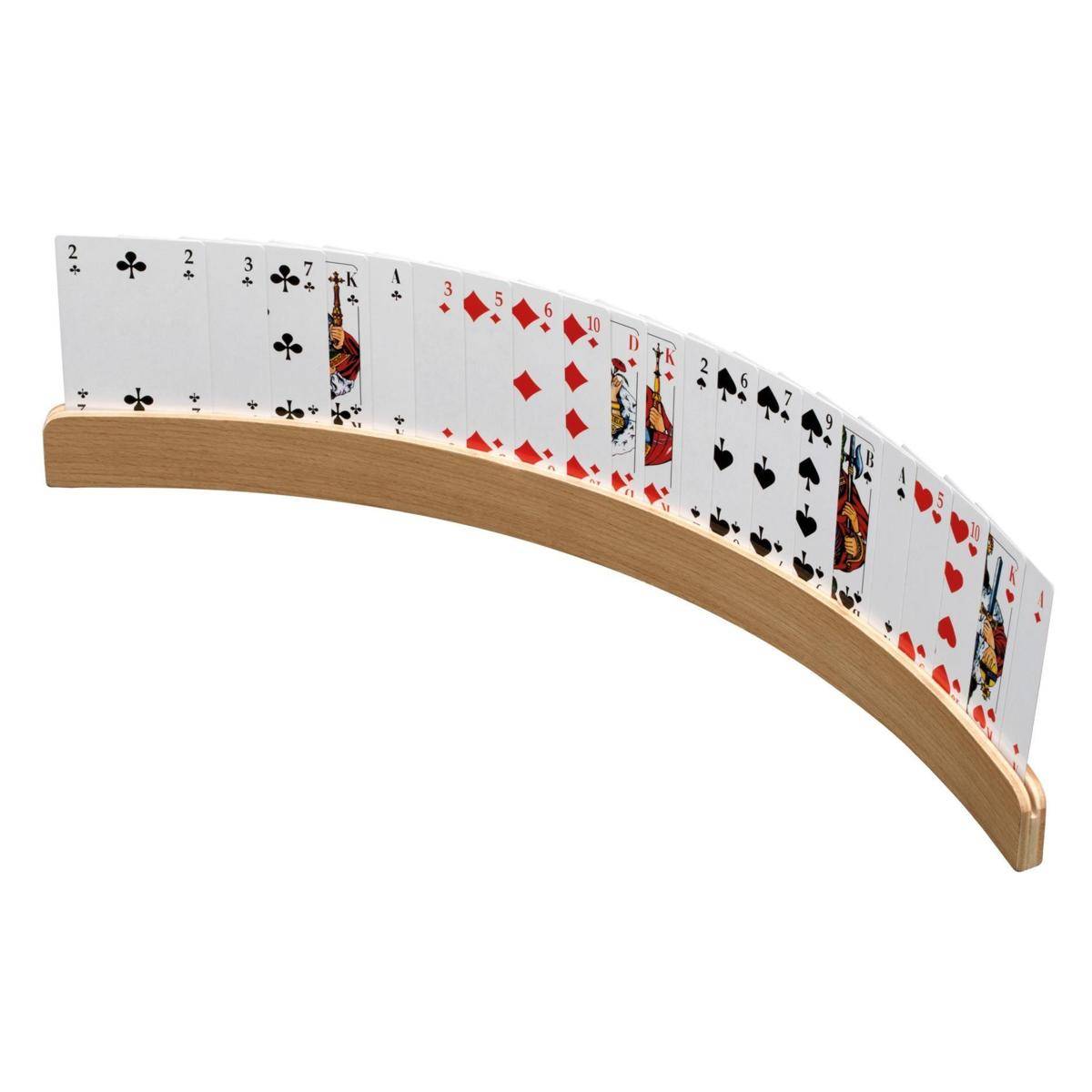 6695 - Spielkartenhalter, aus Holz, ohne Spielkarten, 50 cm