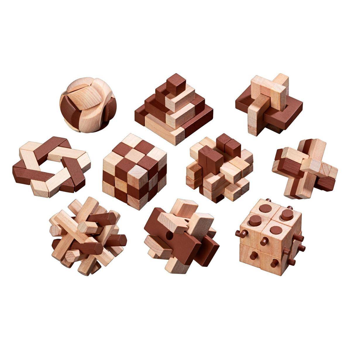 Holzpuzzle Sortiment, Puzzlespiel, für 1 Spieler, ab 6 Jahren
