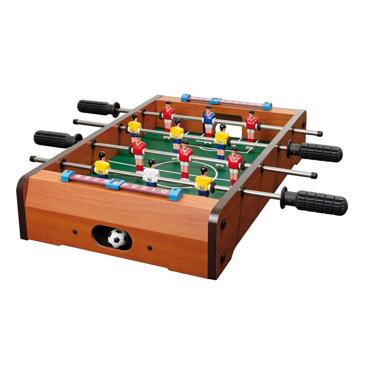 Tischfußball Kicker, Tischspiel,Brettspiel aus Holz, 1-2 Spieler, ab 8 Jahre, (DE-Ausgabe)