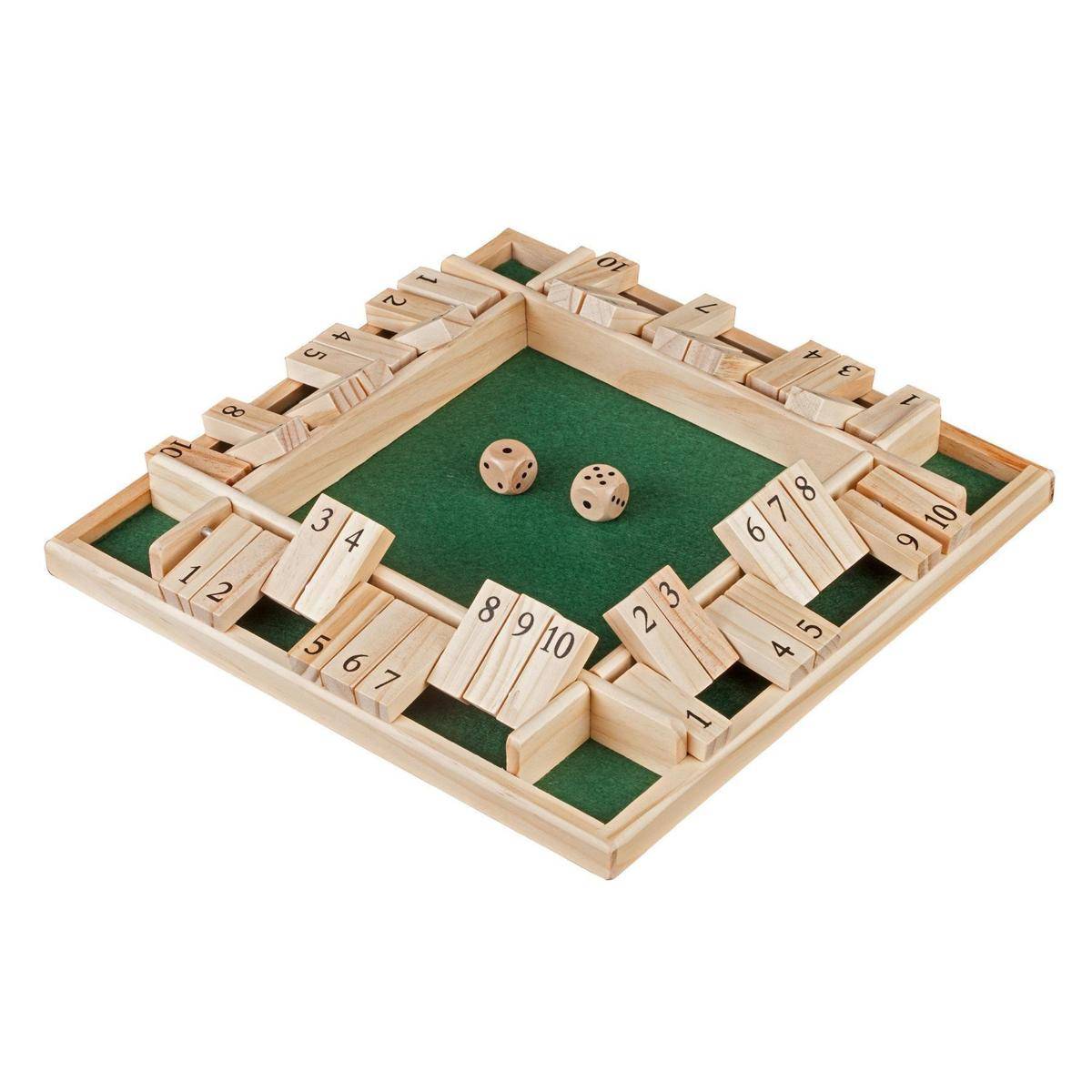 3283 - Shut The Box, 10er, 4er Variante, ab 6 Jahre, ab 2 Spieler (DE-Ausgabe)