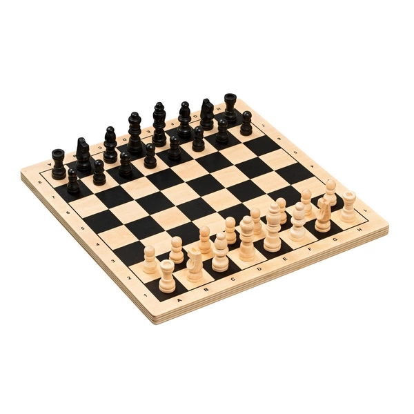 Schach, Standard, Feld 29 mm, Brettspiel aus Holz, 1-2 Spieler, ab 8 Jahren Schach, Standard, Feld 29 mm, Brettspiel aus Holz, 1-2 Spieler, ab 8 Jahren