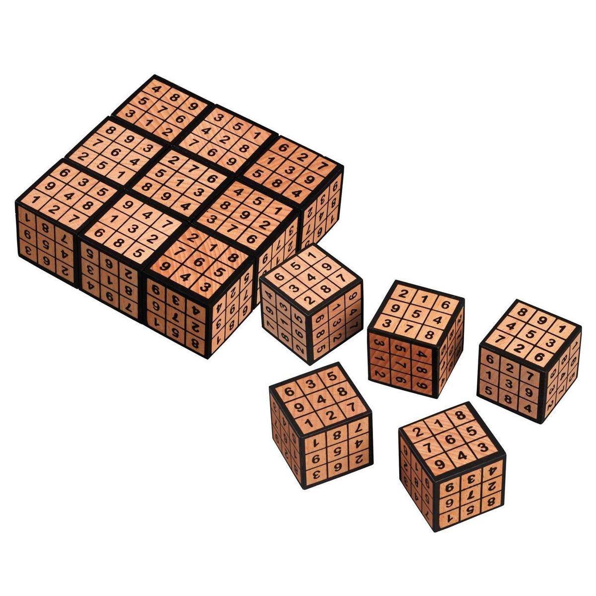 3514 - Sudoku Fun, Brettspiel aus Holz, 1-2 Spieler, ab 8 Jahren