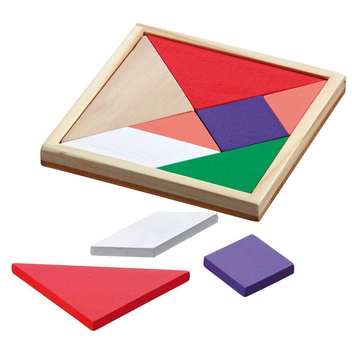 Tangram, bunt, Brettspiel, für 1 Spieler, ab 6 Jahren