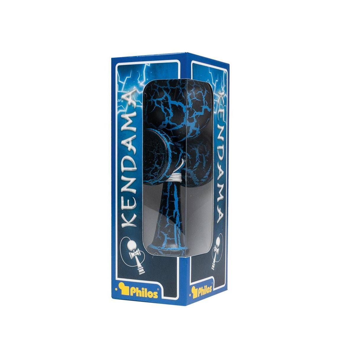 Kendama, schwarz blau, Geschicklichkeitsspiel, für 1 Spieler, ab 8 Jahren