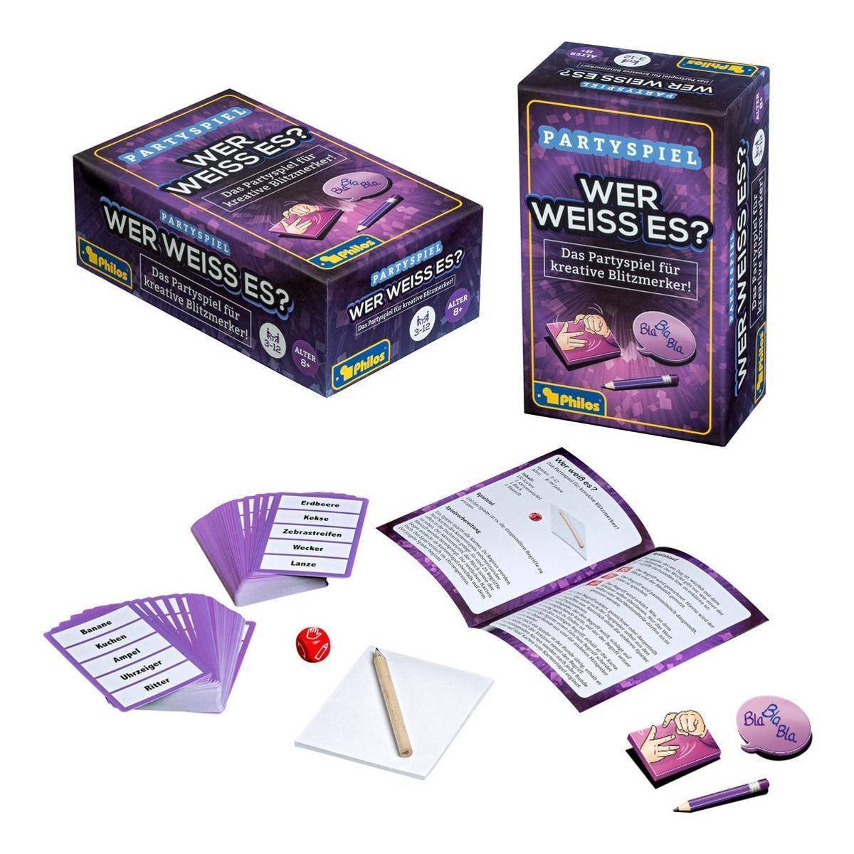 Wer weiß es?, Kartenspiel, für 3-12 Spieler, ab 8 Jahren (DE-Ausgabe)