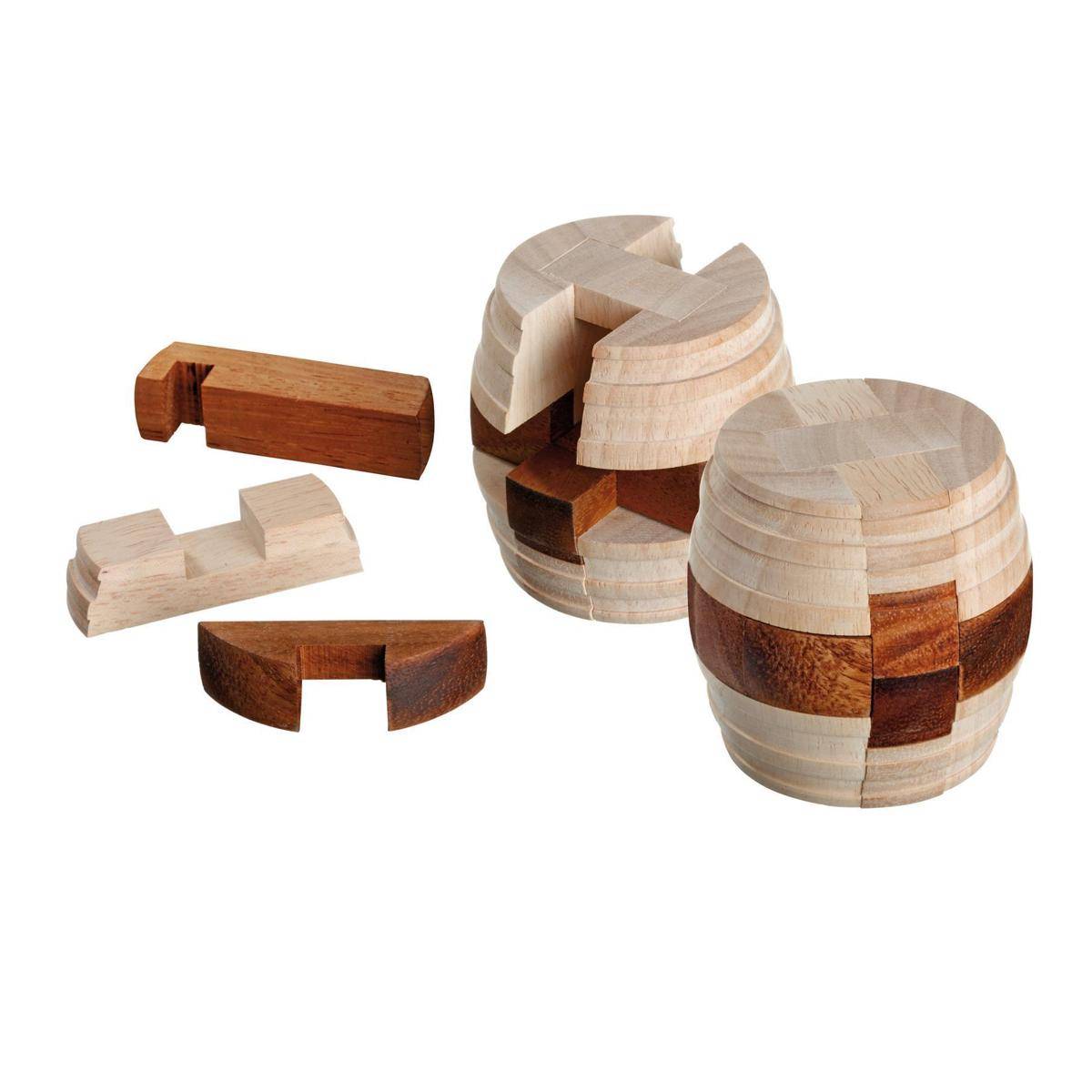 Fass des Diogenes,Brettspiel aus Holz, 1-2 Spieler, ab 8 Jahre