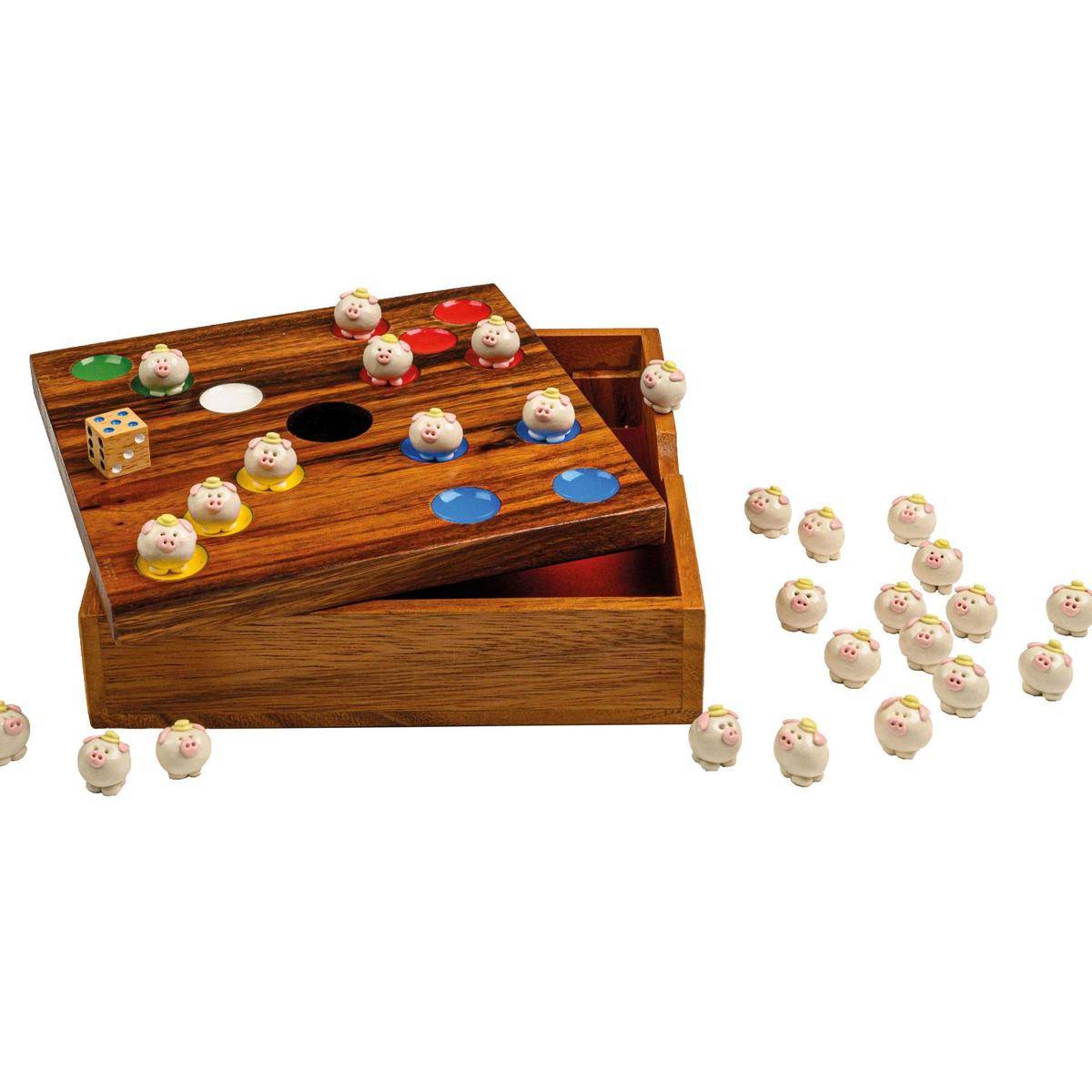 Schweinchen in der Grube, Würfelspiel, für 2-6 Spieler, ab 6 Jahren