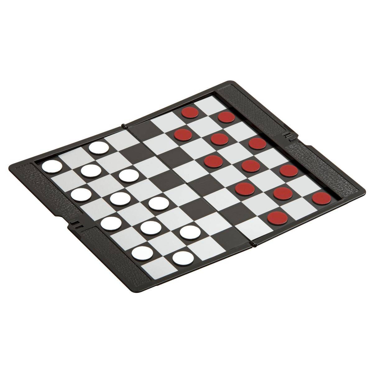 Dame, Kunststoff, magnetisch, Brettspiel, für 2 Spieler, ab 6 Jahren