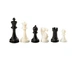 2010 - Schachfiguren Nerva, KH 95 mm, Kunststoff, gewichtet, schwarz weiss 2010 - Schachfiguren Nerva, KH 95 mm, Kunststoff, gewichtet, schwarz weiss