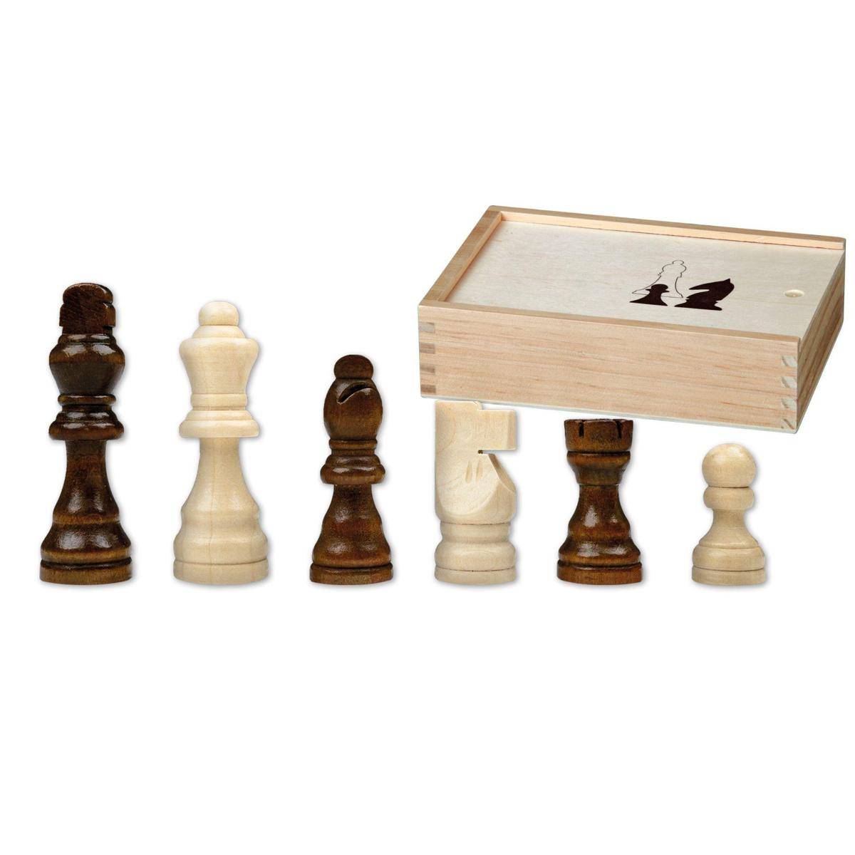 Schachfiguren Otto I, KH 76 mm, in Holzbox