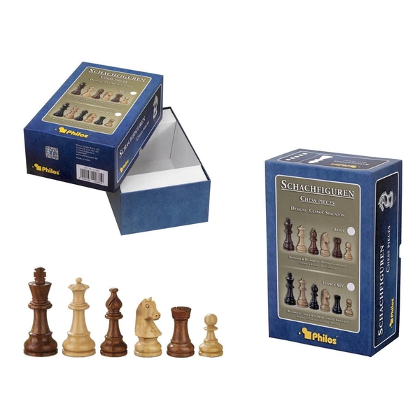 Schachfiguren Sigismund, Königshöhe 83 mm, in Set-Up Box Schachfiguren Sigismund, Königshöhe 83 mm, in Set-Up Box