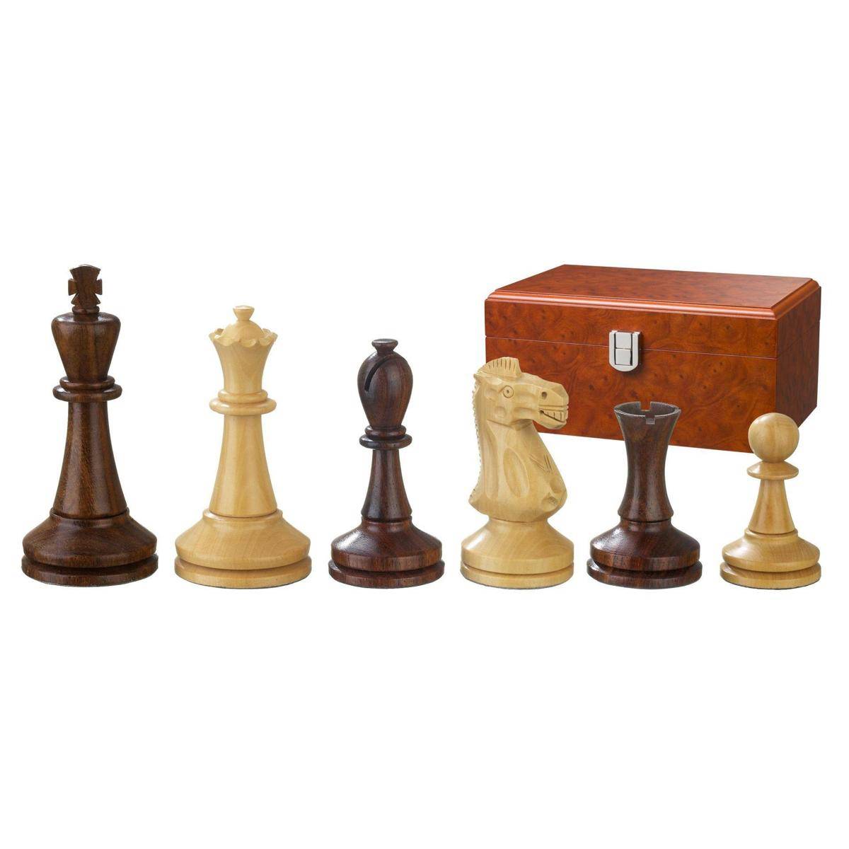 Schachfiguren Augustus, KH 100 mm, in Holzbox