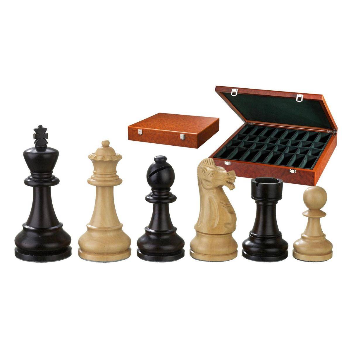 2250 - Schachfiguren Alexander, KH 100 mm, in Holzbox (DE-Ausgabe)