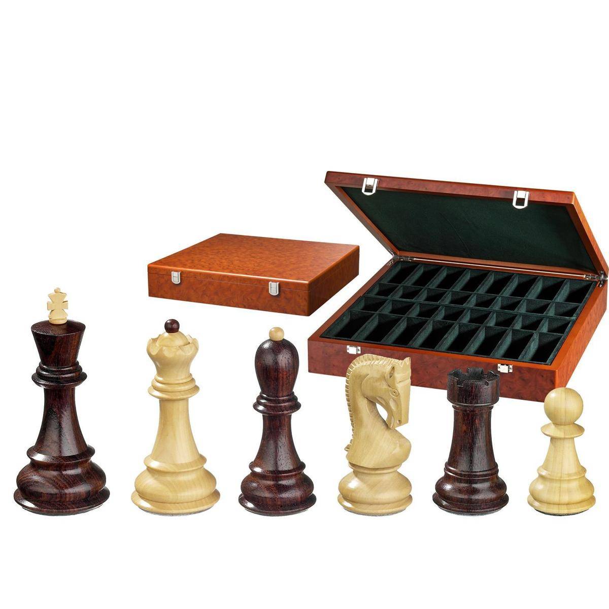 Schachfiguren Peter der Große, Königshöhe 95 mm, in Holzbox