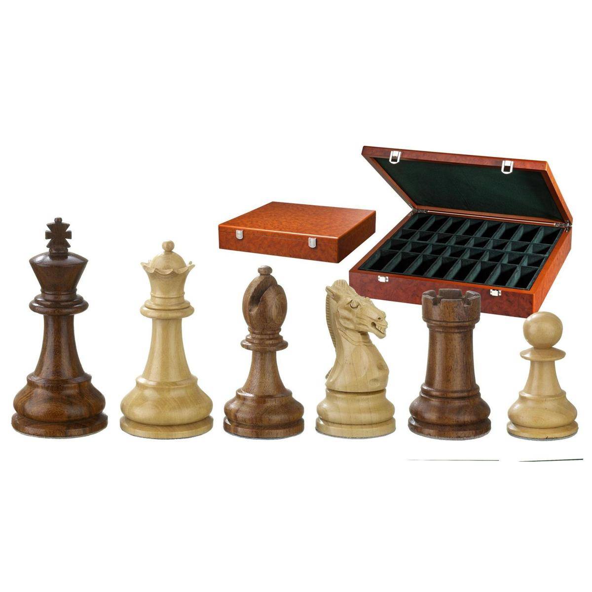 Schachfiguren Karl der Große, KH 95 mm, in Holzbox