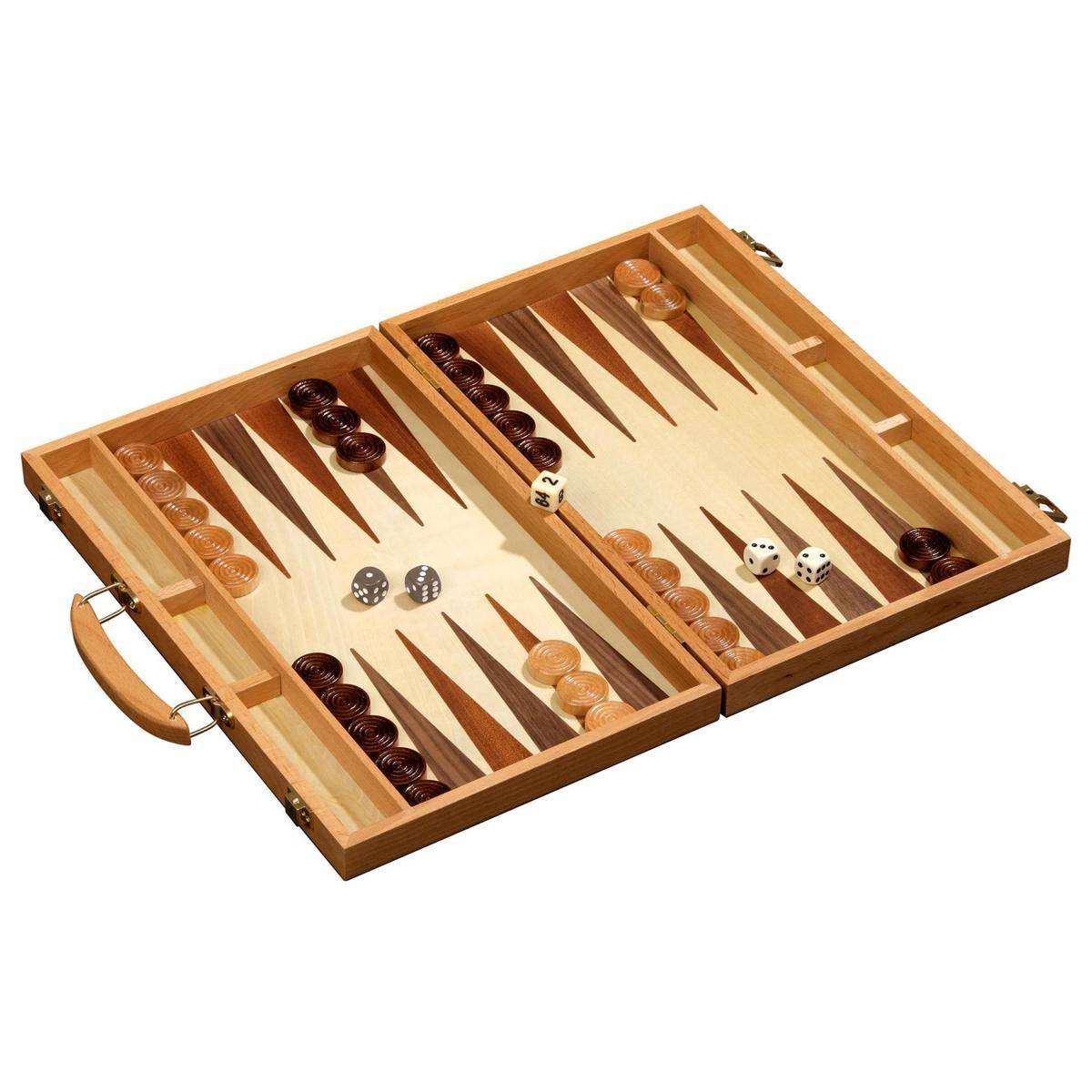 Backgammon Kreta, medium, Brettspiel, für 2 Spieler, ab 6 Jahren