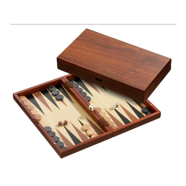 Backgammon Andros, medium, Magnetverschluss - Brettspiel, ab 6 Jahren Backgammon Andros, medium, Magnetverschluss - Brettspiel, ab 6 Jahren