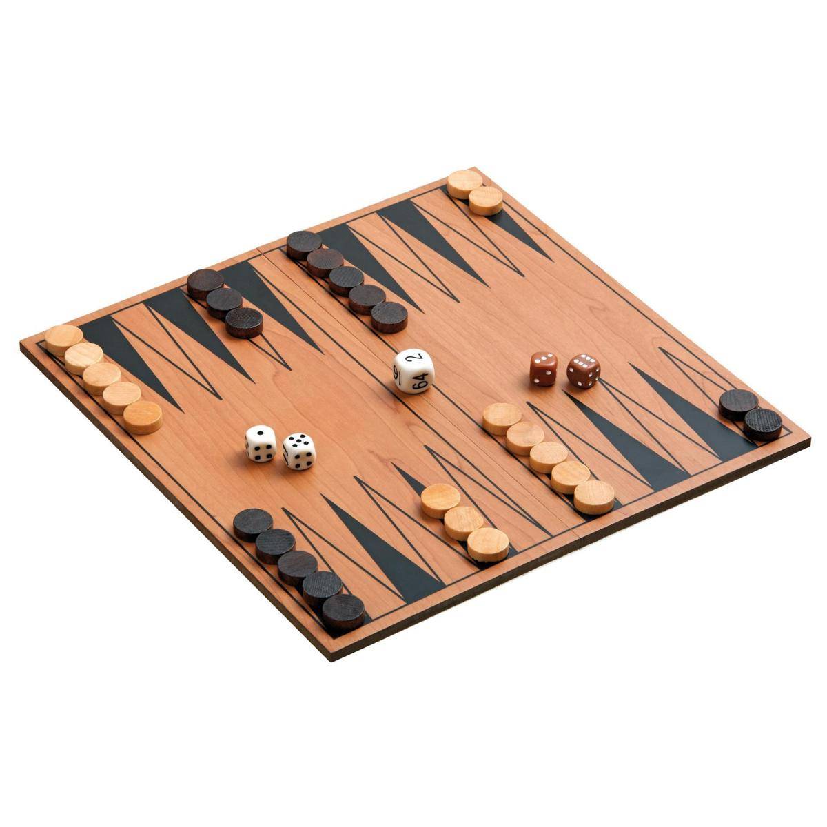 Backgammon Set, Brettspiel, für 2 Spieler, ab 6 Jahren