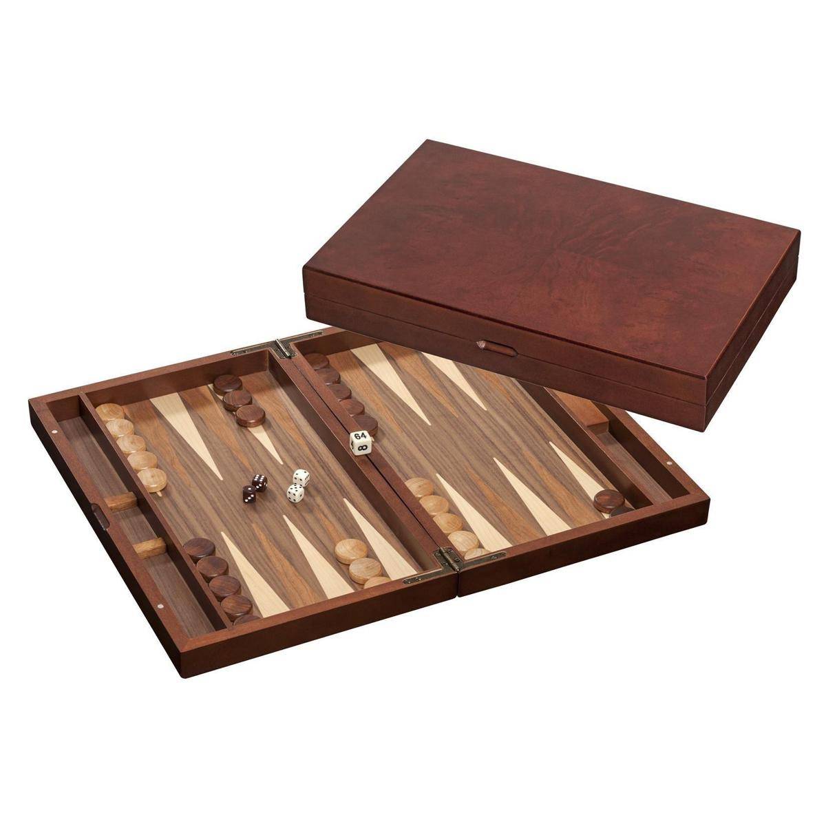 Backgammon Kastos, medium, Magnetverschluss, (De-Ausgabe)