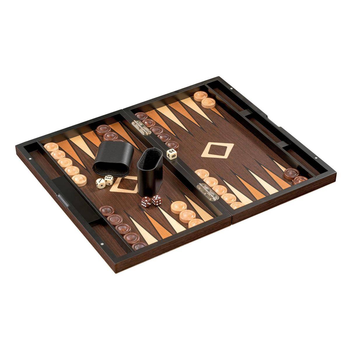 Backgammon Anafi, groß, Brettspiel, für 2 Spieler, ab 6 Jahren