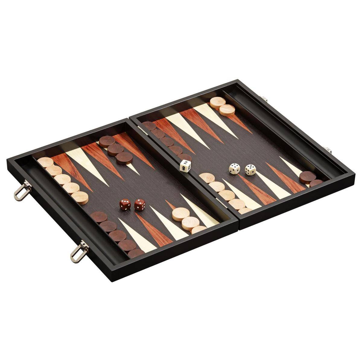 Backgammon Milos, medium, Brettspiel, für 2 Spieler, ab 6 Jahren