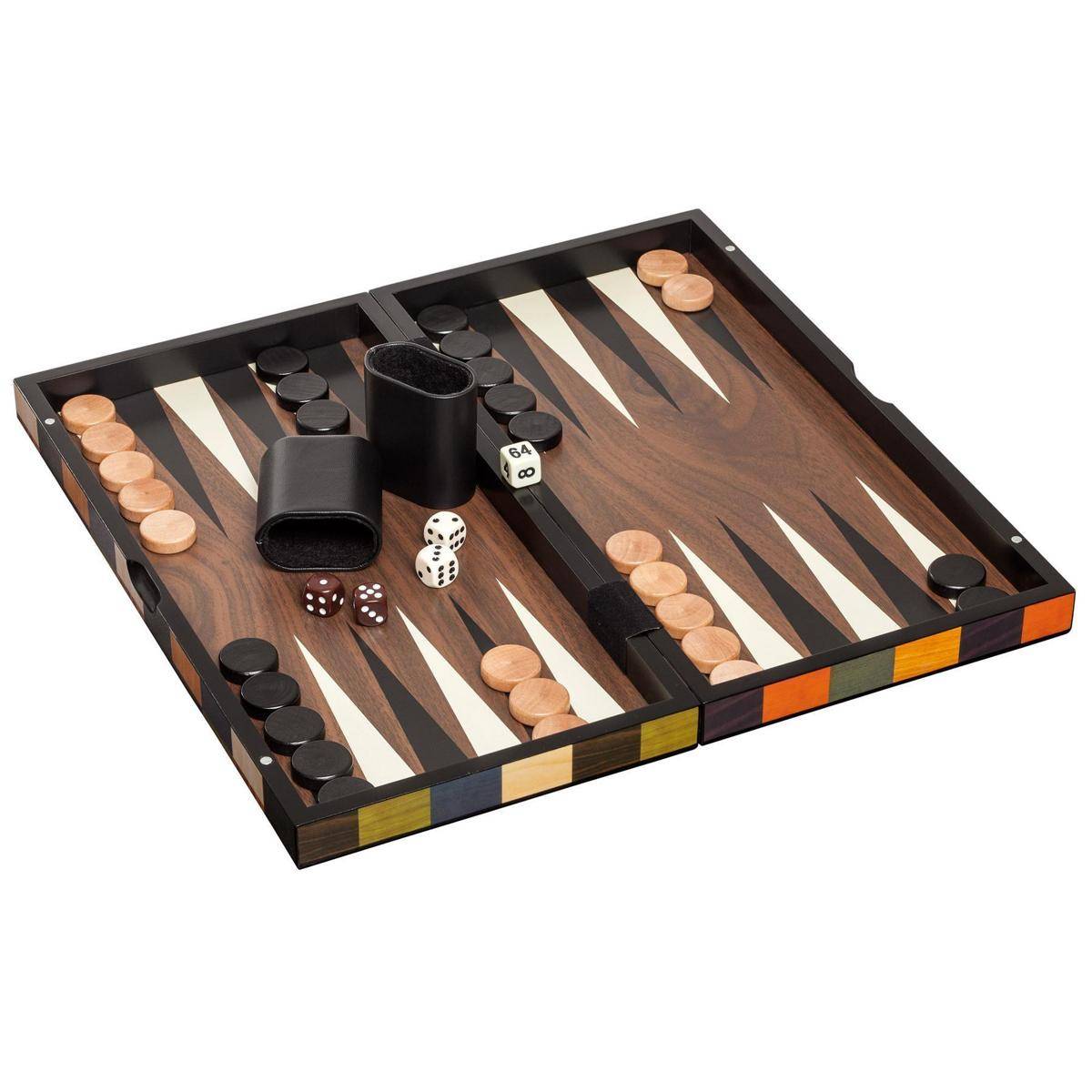 Backgammon Fourni, medium, Brettspiel, für 2 Spieler, ab 6 Jahren