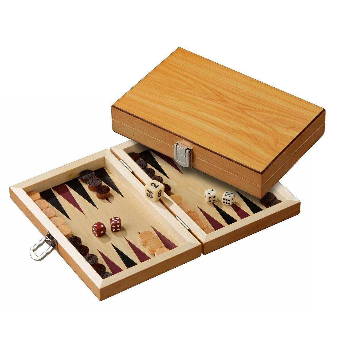 1171 - Backgammon Peleponnes, mini, ab 6 Jahren, 2 Spieler
