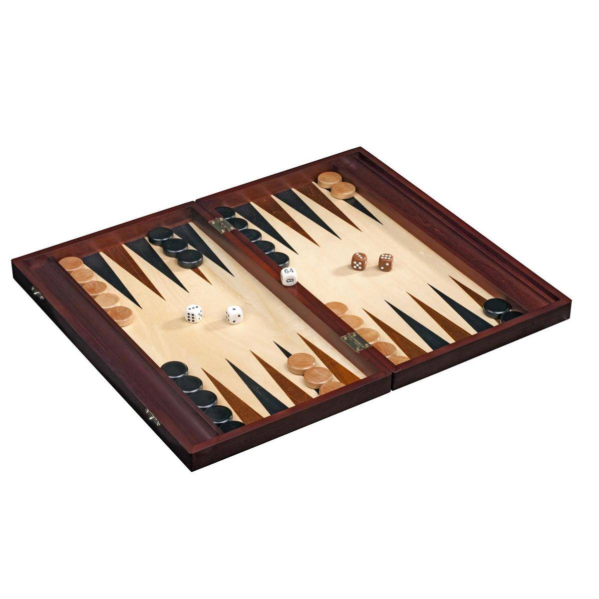 Backgammon Tilos, groß, Brettspiel, für 2 Spieler, ab 6 Jahren