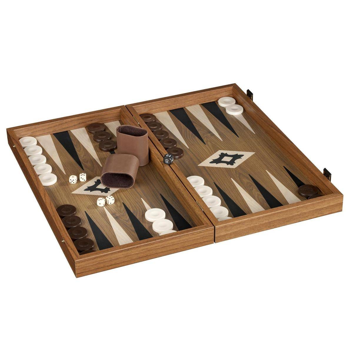Backgammon Psoradia, groß, Brettspiel, für 2 Spieler, ab 6 Jahren