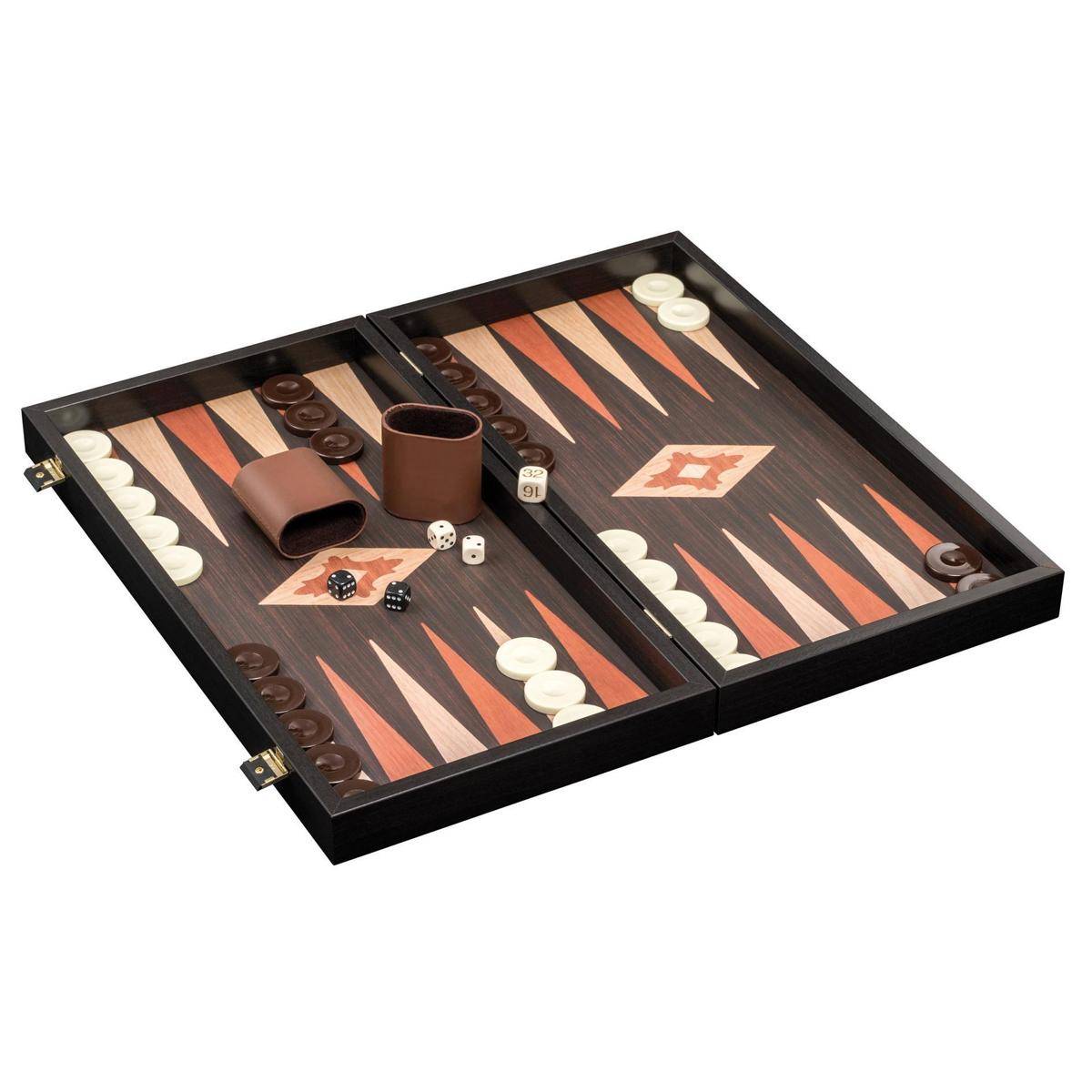 Backgammon Elassa, groß, Brettspiel, für 2 Spieler, ab 6 Jahren
