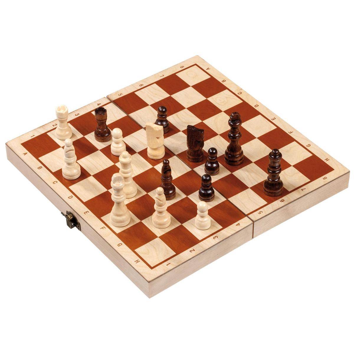 Schachkassette, Feld 30 mm, Brettspiel, für 2 Spieler, ab 6 Jahren