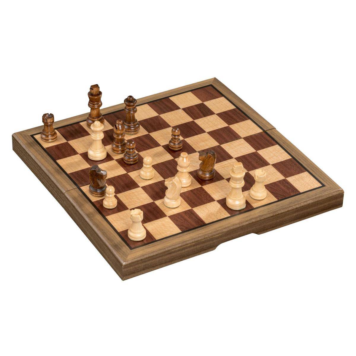 Schachkassette, Feld 22 mm, Brettspiel, für 2 Spieler, ab 6 Jahren