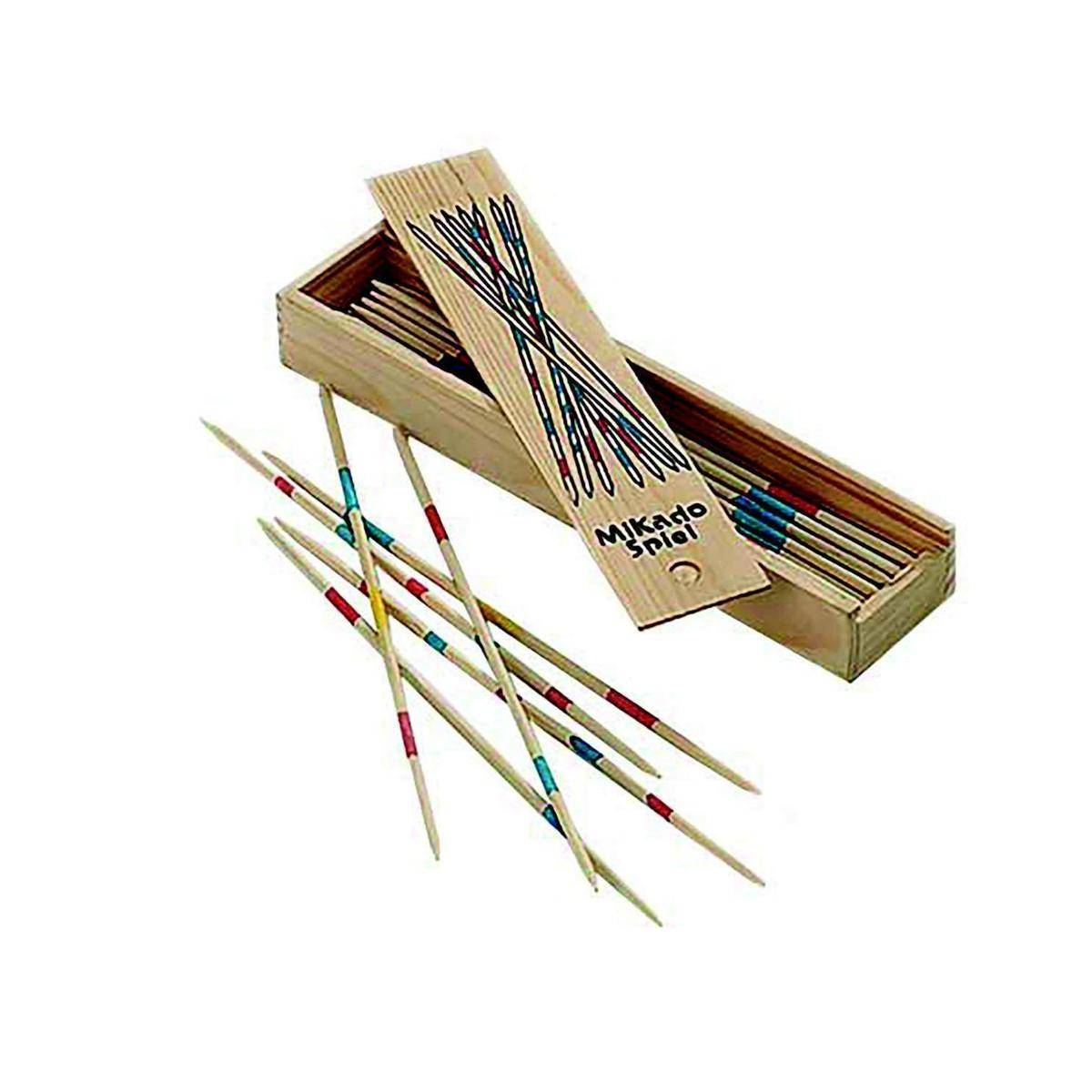 Mikado, medium, Brettspiel aus Holz, 1-2 Spieler, ab 8 Jahre