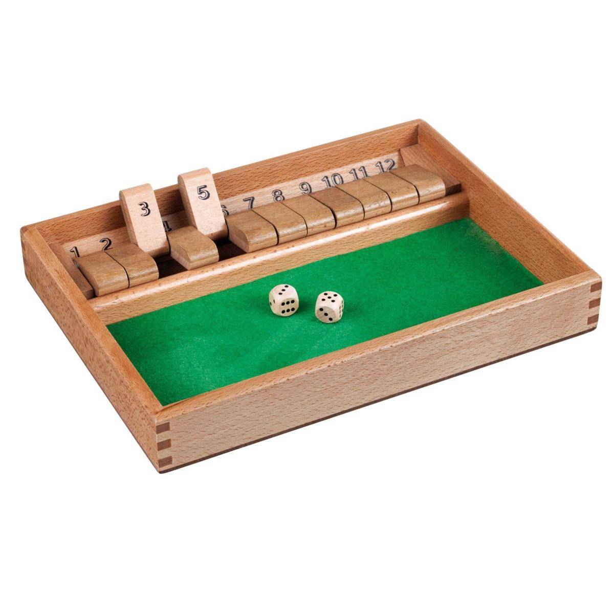 Shut The Box, 12er, FSC 100%, Ab 6 Jahre, ab 2 Spieler (DE-Ausgabe)