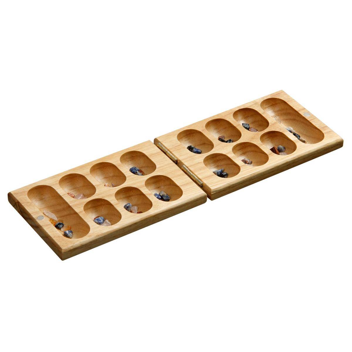 Kalaha, klappbar, Reise, Brettspiel, für 2 Spieler, ab 6 Jahren