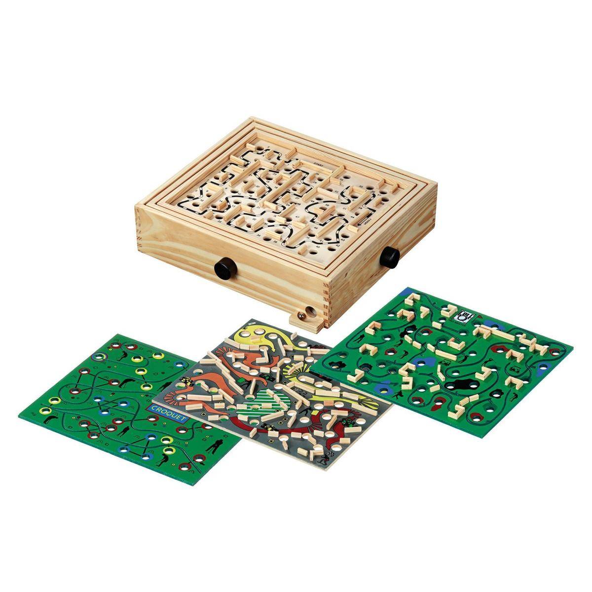 3193 - Labyrinth, mit 4 Spielvarianten, Geschicklichkeitsspiel für 1 Spieler, ab 8 Jahren