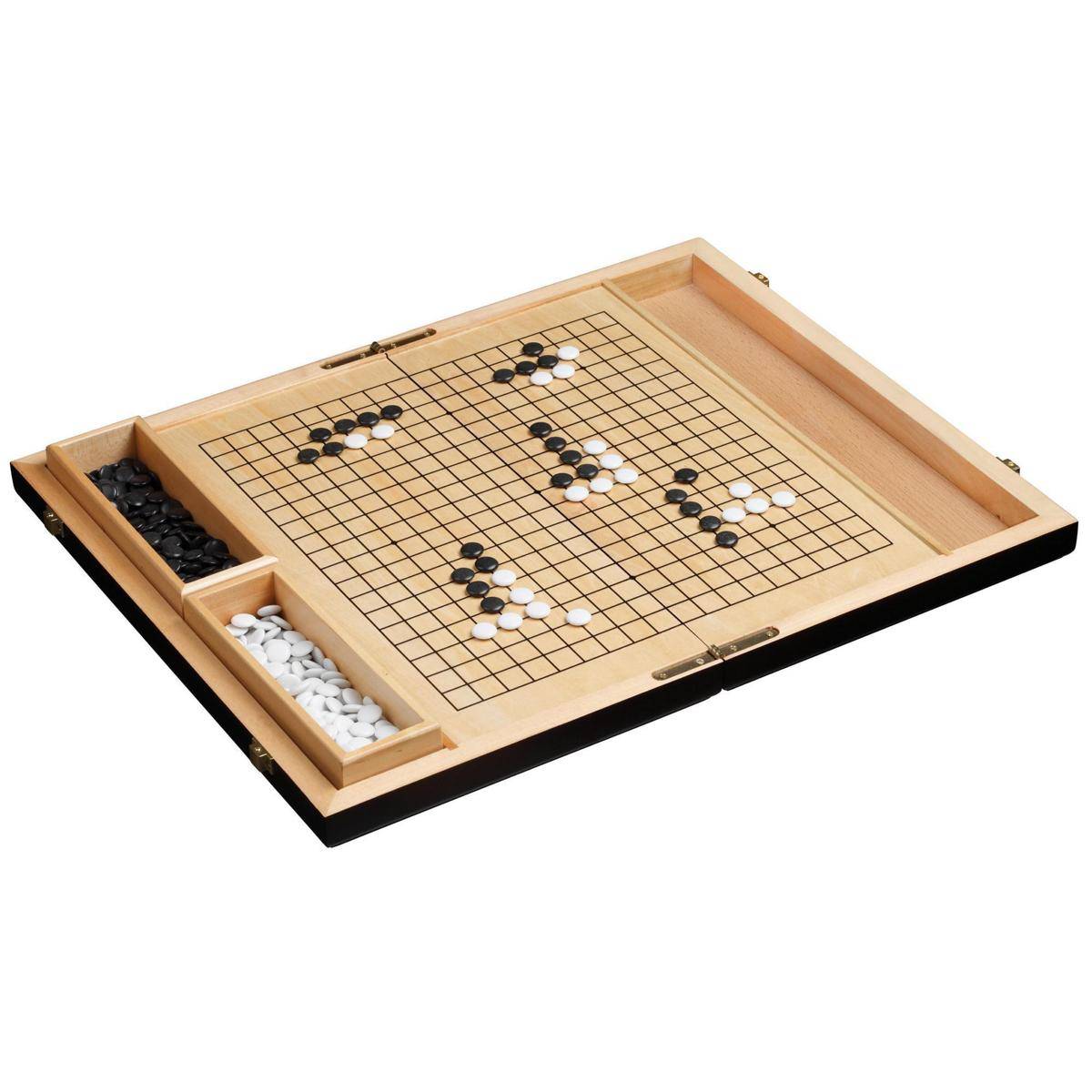 3226 - Go & Go Bang, Holzkassette, Brettspiel, für 2 Spieler, ab 8 Jahren