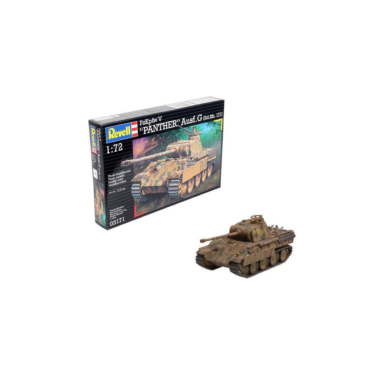 Modellbausatz , PzKpfw V Panther Ausf.G (Sd.Kfz. 171), 124 Teile, ab 12 Jahren