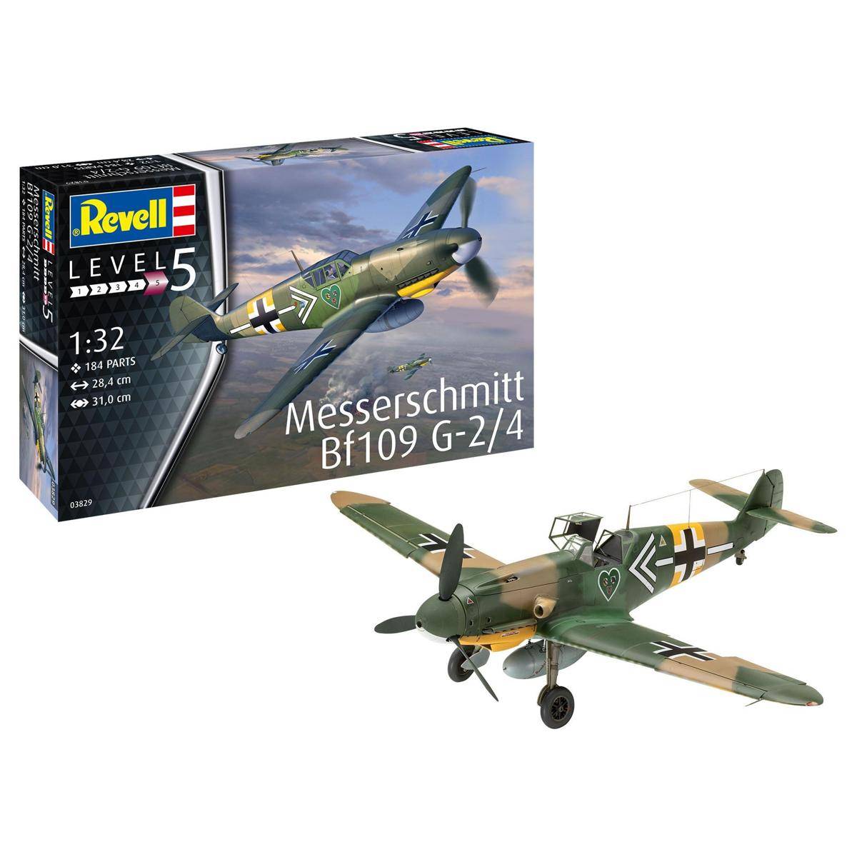 Modellbausatz , Messerschmitt Bf109 G-2/4, 184 Teile, ab 13 Jahren
