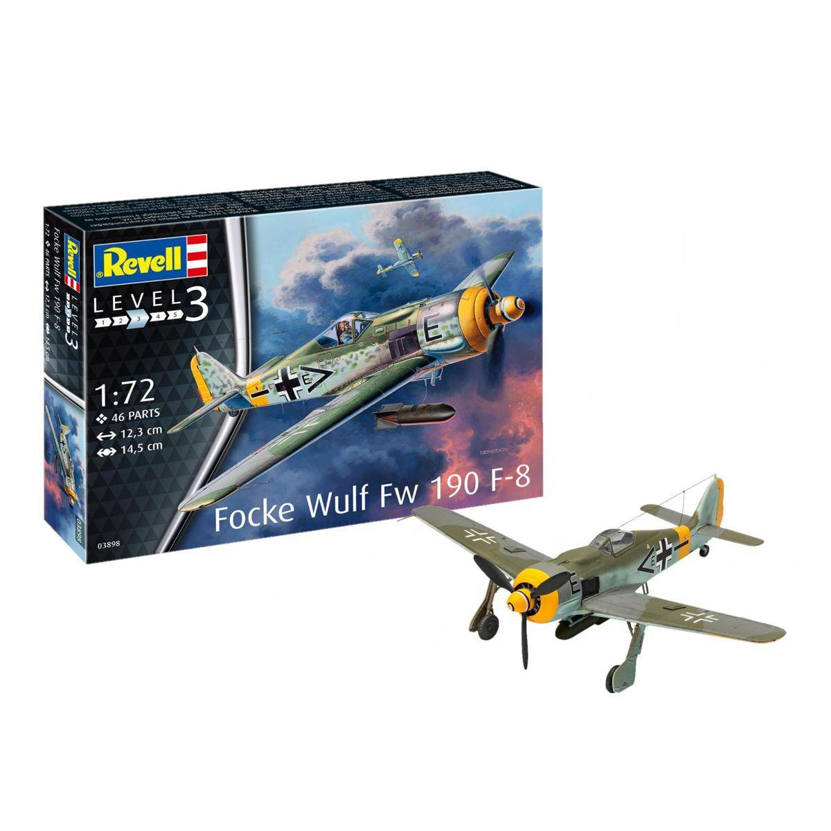Modellbausatz Focke Wulf Fw190 F-8, 46 Teile, ab 10 Jahren