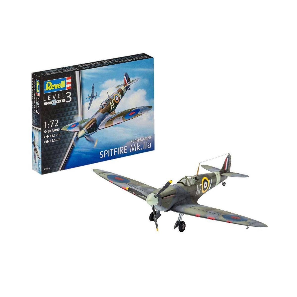 Modellbausatz , Spitfire Mk.IIa, 38 Teile, ab 10 Jahren