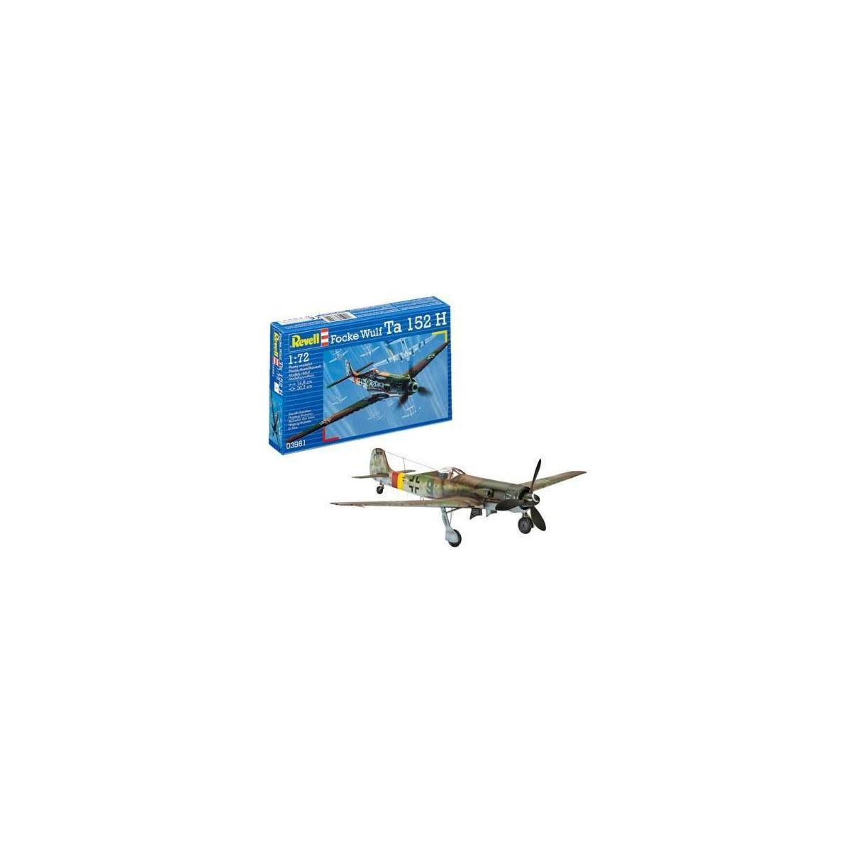 Revell Modellbausatz, Focke Wulf Ta 152 H, 39 Teile, ab 10 Jahre