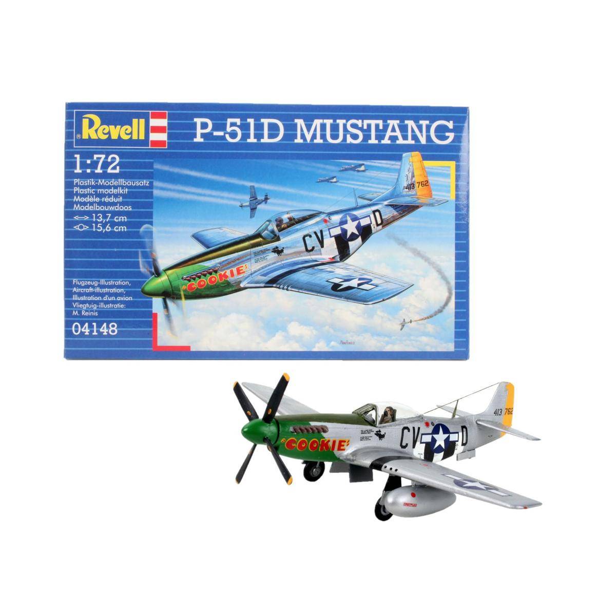 Modellbausatz , P-51 D Mustang, 34 Teile, ab 10 Jahren
